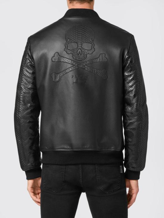 26SS 필립 플레인 가죽 자켓 SABCMLB1469PLE029P 02 Black - PHILIPP PLEIN