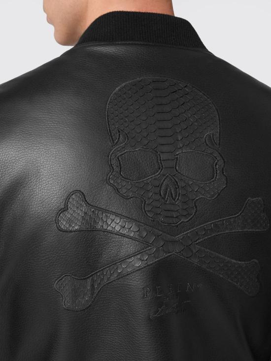 26SS 필립 플레인 가죽 자켓 SABCMLB1469PLE029P 02 Black - PHILIPP PLEIN
