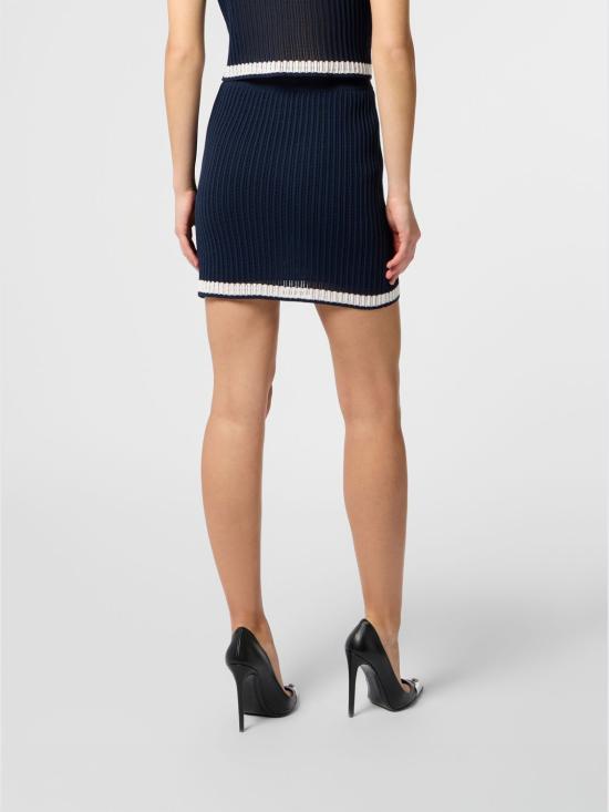 26SS 필립 플레인 숏 스커트 SAFCWKV0088PKN002N 24 Navy - PHILIPP PLEIN