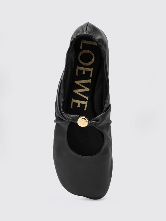 26SS 로에베 나파 램스킨 페블 소프트 발레리나 L815466X46 1100 Black - LOEWE