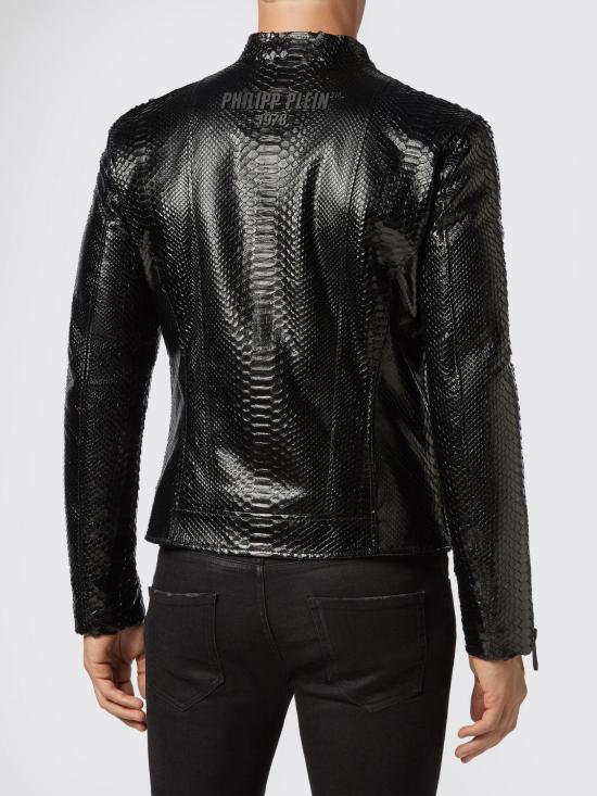 26SS 필립 플레인 가죽 자켓 A19CMLB1006PLE029P 02 Black - PHILIPP PLEIN