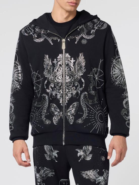 26SS 필립 플레인 후드 티셔츠 SAFCMJB3939PTE180N 02 Black