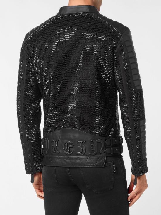 26SS 필립 플레인 바이커 자켓 FABCMLB1573PLE010N 02 Black - PHILIPP PLEIN