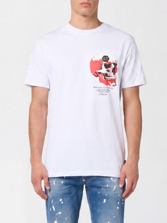 26SS 필립 플레인 반팔 티셔츠 SAFCMTK8703PJY002N 01 White