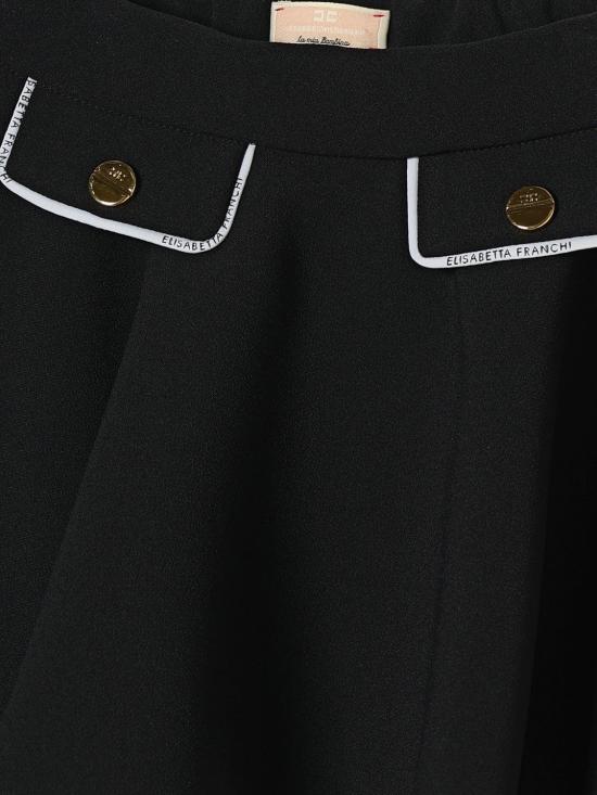 26SS [키즈] 엘리자베타프랜치 스커트 EGGO054GA022 N100 Black - ELISABETTA FRANCHI