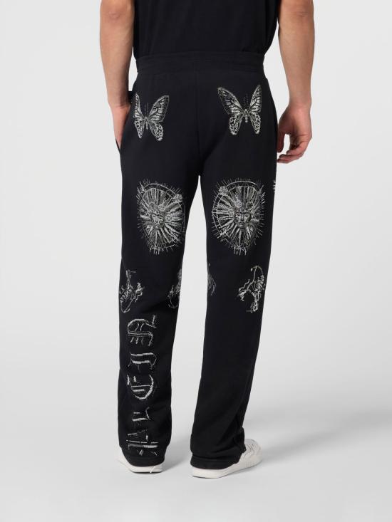 26SS 필립 플레인 스트레이트 팬츠 SAFCMJT2762PTE180N 02 Black - PHILIPP PLEIN
