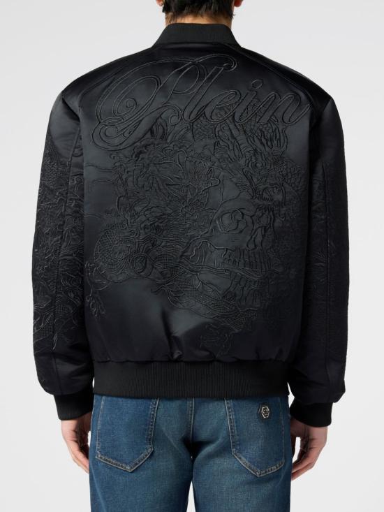 26SS 필립 플레인 봄버 자켓 SAFCMRB2872PTE003N 0202 Black - PHILIPP PLEIN