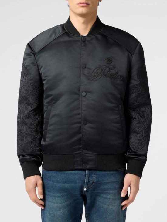 26SS 필립 플레인 봄버 자켓 SAFCMRB2872PTE003N 0202 Black