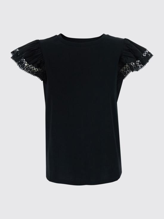 26SS 트윈셋 반팔 티셔츠 261TT2064 00006 Black - TWINSET