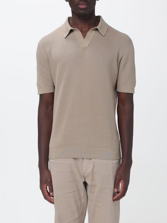 26SS 에르메네질도제냐 폴로 티셔츠 C31UHC26A3 N02 Beige