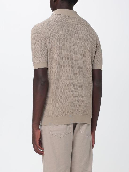 26SS 에르메네질도제냐 폴로 티셔츠 C31UHC26A3 N02 Beige - ERMENEGILDO ZEGNA
