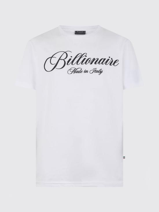 26SS 빌리어네어 반팔 티셔츠 BAFCMTK8939BTE014N 01 White - BILLIONAIRE