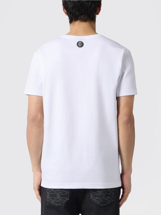 26SS 빌리어네어 반팔 티셔츠 IAFCMTK9082BKN003N 01 White - BILLIONAIRE