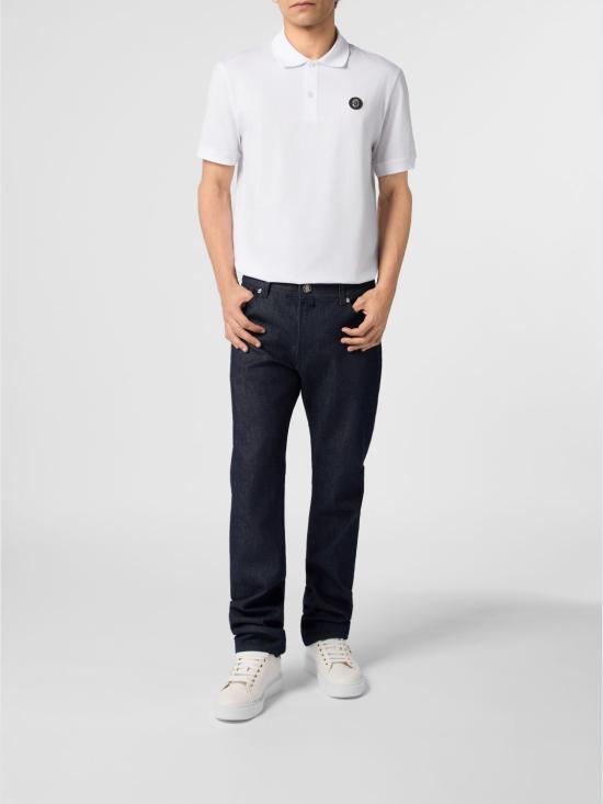 26SS 빌리어네어 폴로 티셔츠 BAFCMTK8951BTE014N 01 White - BILLIONAIRE