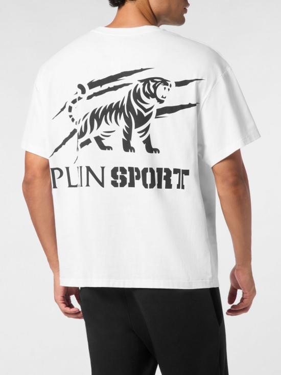 26SS 플레인스포츠 반팔 티셔츠 AAECMTK8763STE001N 01 White - PLEIN SPORT