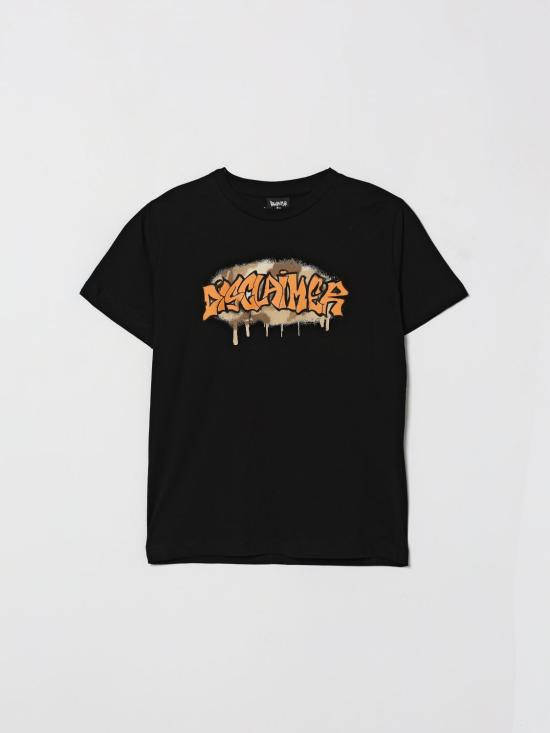 26SS [키즈] 디스클레이머 티셔츠 26EDK58856 NERO Black