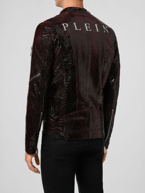26SS 필립 플레인 바이커 자켓 F20CMLB1193PLE029P 13 Red - PHILIPP PLEIN