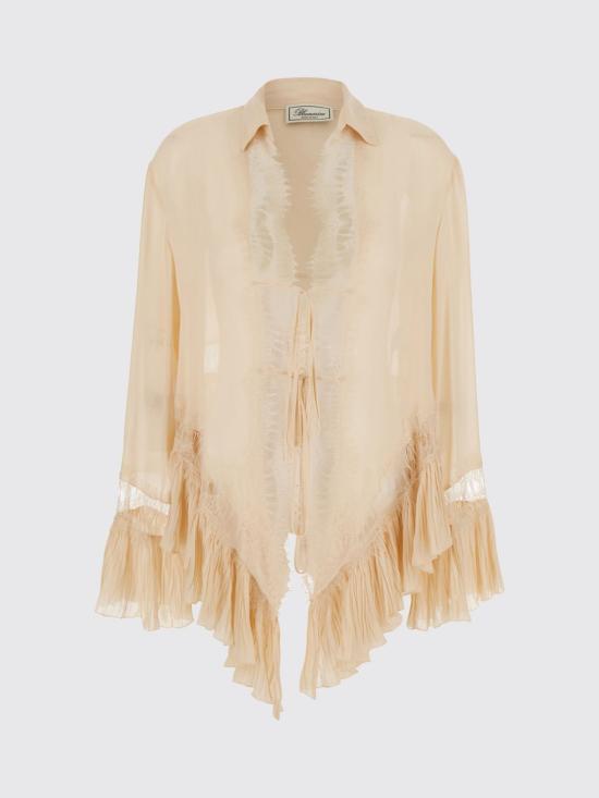 26SS 블루마린 블라우스 2C444A N0817 Beige - BLUMARINE