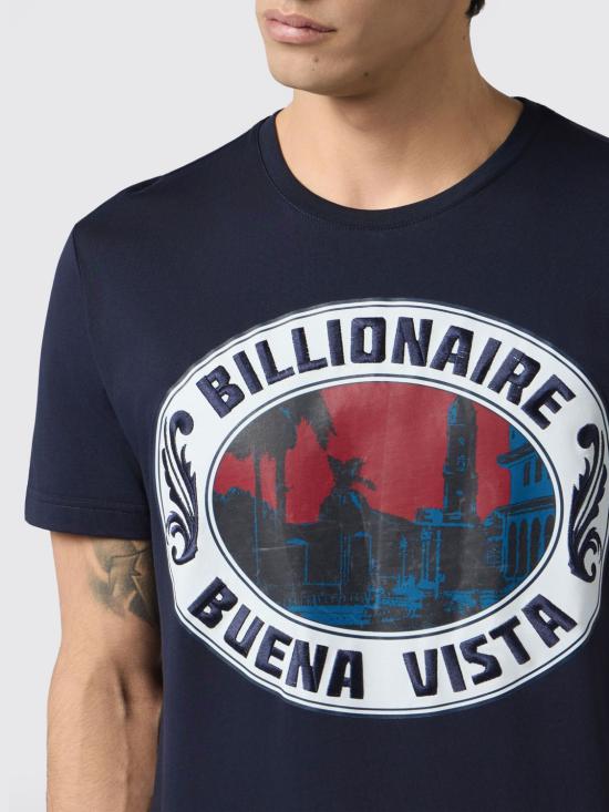 26SS 빌리어네어 반팔 티셔츠 IAFCMTK9086BTE004N 24 Blue - BILLIONAIRE