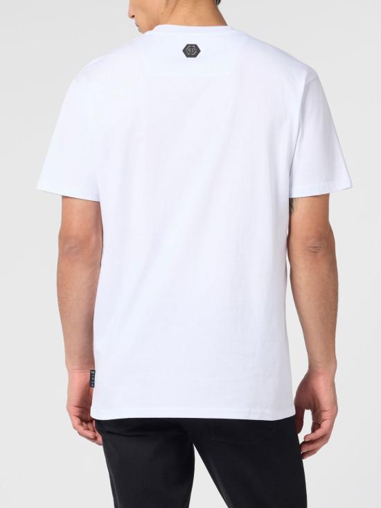 26SS 필립 플레인 반팔 티셔츠 SAFCMTK8864PJY002N 01 White - PHILIPP PLEIN