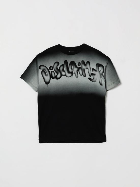 26SS [키즈] 디스클레이머 티셔츠 26EDK58815 NE BI Black