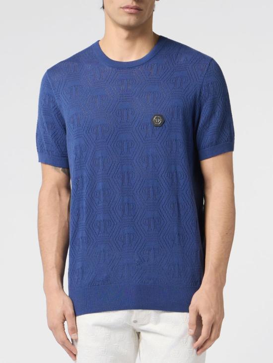 26SS 필립 플레인 스웨터 PAFCMKK0325PTE004N 24 Blue