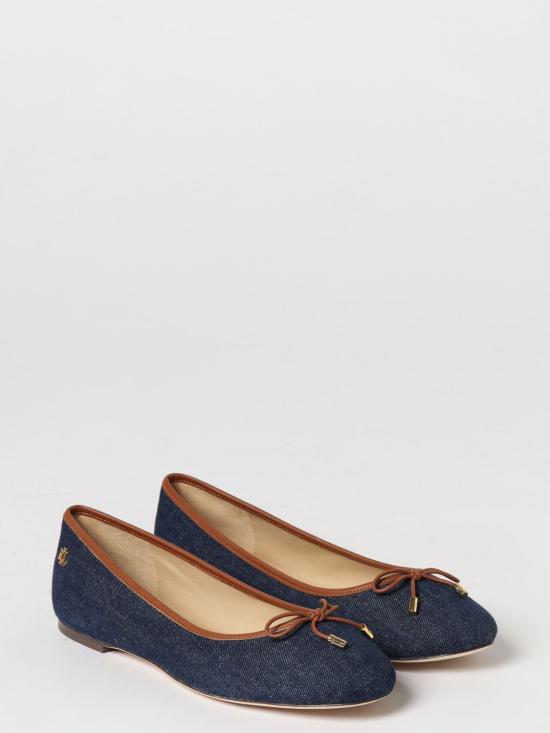 26SS 랄프 로렌 플랫 슈즈 802P04386 001 Blue - RALPH LAUREN