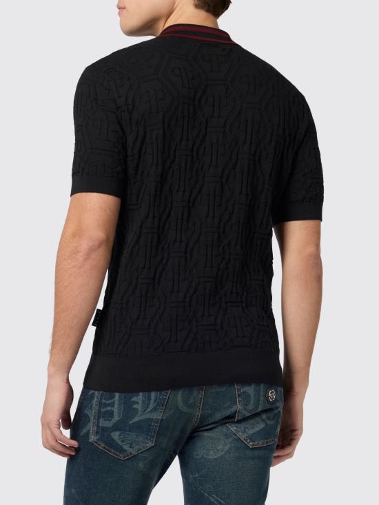 26SS 필립 플레인 폴로 티셔츠 SAFCMKK0322PKN002N 02 Black - PHILIPP PLEIN
