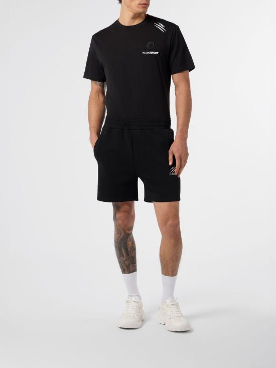 26SS 플레인스포츠 숏팬츠 SAFCMJT2785STE003N 02 Black - PLEIN SPORT