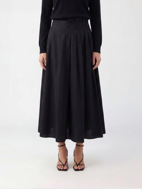 26SS 엠에스지엠 롱 스커트 4041MDD19267112 99 Black