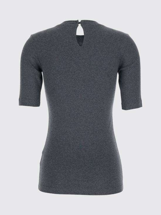 26SS 브루넬로 쿠치넬리 코튼 티셔츠 M0TC8BJ310 CV563 Grey 1 - BRUNELLO CUCINELLI