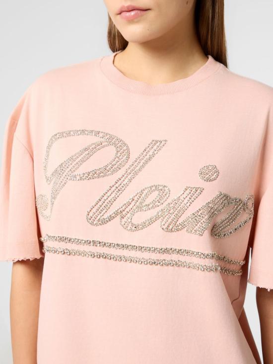 26SS 필립 플레인 반팔 티셔츠 SAFCWTK3872PTE004N 03 Fuchsia - PHILIPP PLEIN