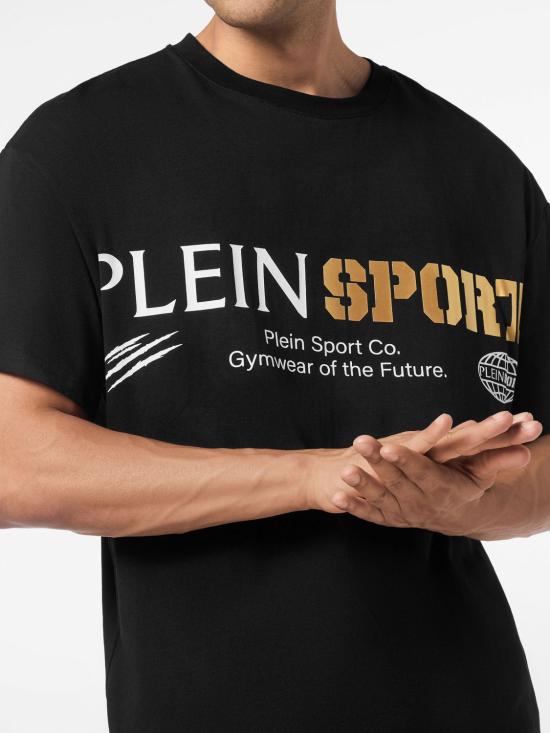 26SS 플레인스포츠 반팔 티셔츠 AAECMTK8760STE003N 0293 Black 2 - PLEIN SPORT