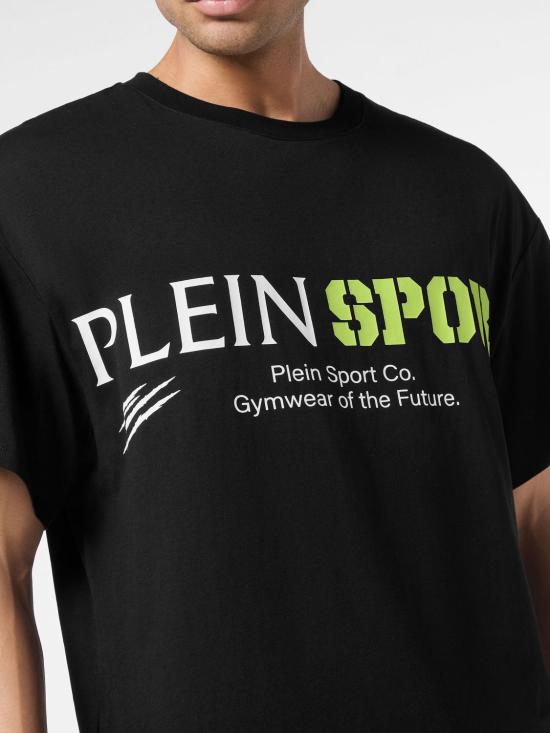 26SS 플레인스포츠 반팔 티셔츠 AAECMTK8760STE003N 0227 Black 1 - PLEIN SPORT