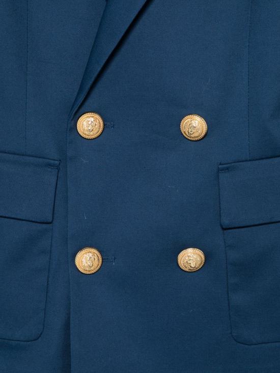 26SS [키즈] 발망 캐주얼 자켓 BY2P64G0197 620 Blue - BALMAIN