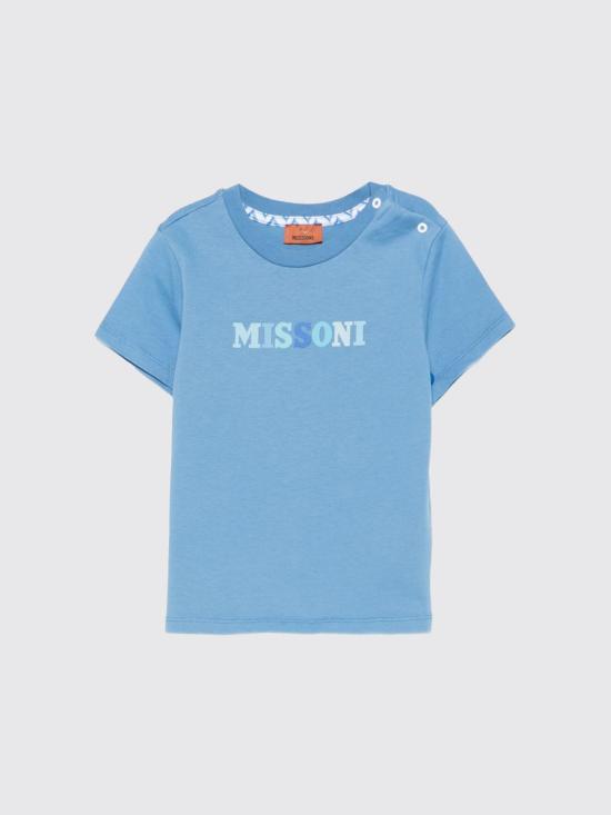 26SS [키즈] 미소니 티셔츠 MY8511Z3672 671 Gnawed Blue