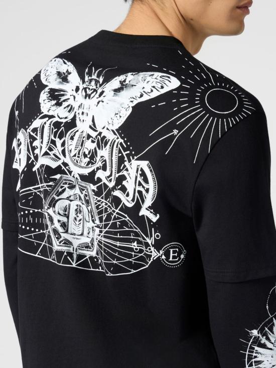 26SS 필립 플레인 긴팔 티셔츠 SAFCMTK8859PJY002N 02 Black - PHILIPP PLEIN