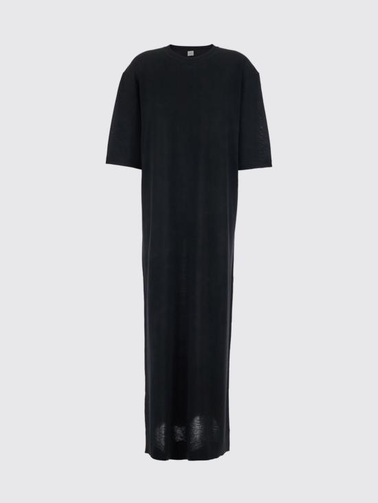 26SS 토템 롱 원피스 261WRD0309YA0226 001 Black - TOTEME
