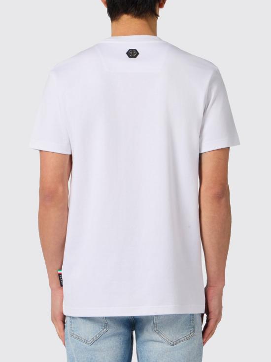 26SS 필립 플레인 반팔 티셔츠 SAFCMTK8637PJY002N 01 White - PHILIPP PLEIN