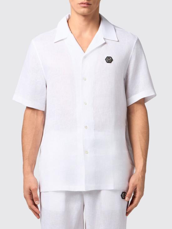 26SS 필립 플레인 반팔 셔츠 SAFCMRP2584PTE003N 01OF White