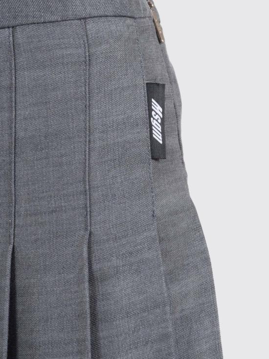 26SS [키즈] 엠에스지엠 스커트 S6MSJGSK031 102 Grey - MSGM