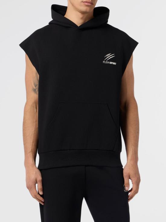 26SS 플레인스포츠 후드 티셔츠 SAFCMJC0116STE003N 02 Black
