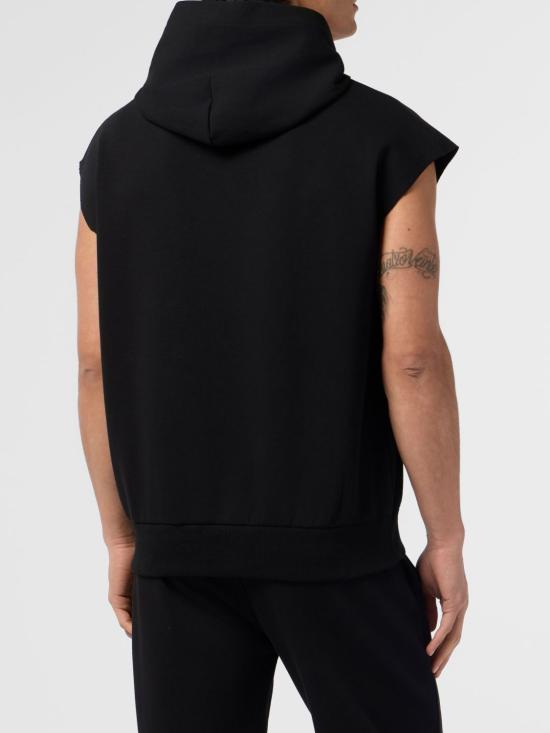 26SS 플레인스포츠 후드 티셔츠 SAFCMJC0116STE003N 02 Black - PLEIN SPORT