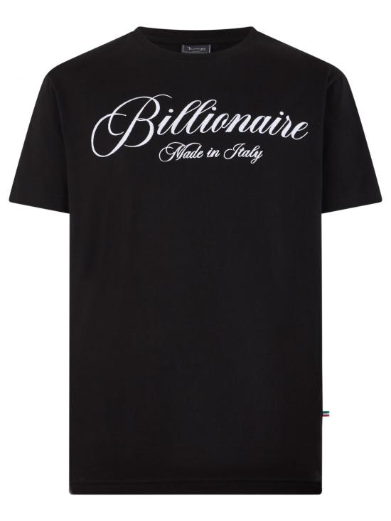 26SS 빌리어네어 반팔 티셔츠 BAFCMTK8939BTE014N 02 Black - BILLIONAIRE