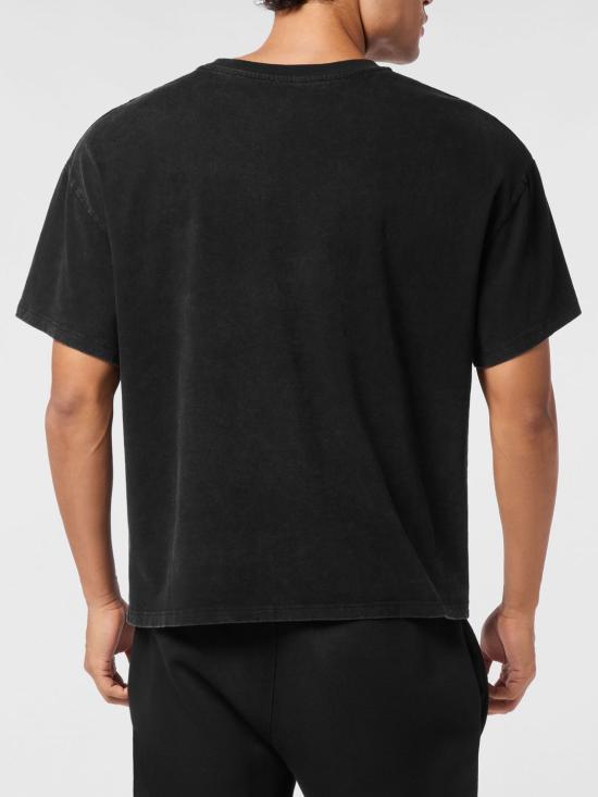 26SS 플레인스포츠 반팔 티셔츠 AAECMTK8771STE003N 02 Black - PLEIN SPORT
