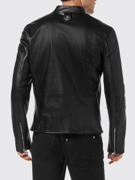 26SS 빌리어네어 가죽 자켓 OAECMLB2006BLE029N 02 Black - BILLIONAIRE