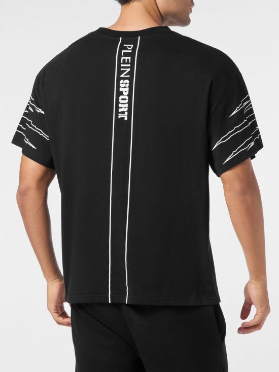 26SS 플레인스포츠 반팔 티셔츠 AAECMTK8764STE001N 02 Black - PLEIN SPORT