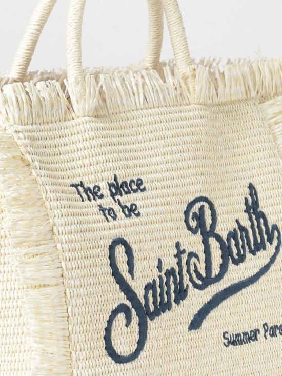 26SS 세인트바쓰 토트백 COL0017 00895L White - MC2 SAINT BARTH
