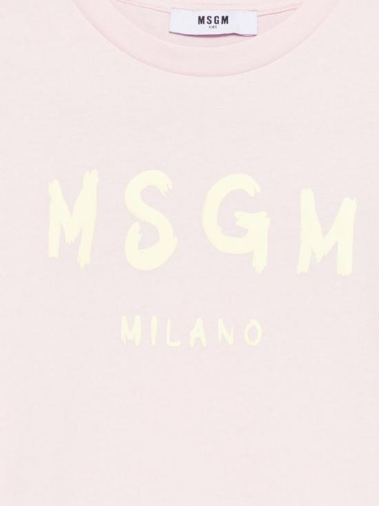 26SS [키즈] 엠에스지엠 티셔츠 S6MSJUTH001 MS076 Blush Pink - MSGM