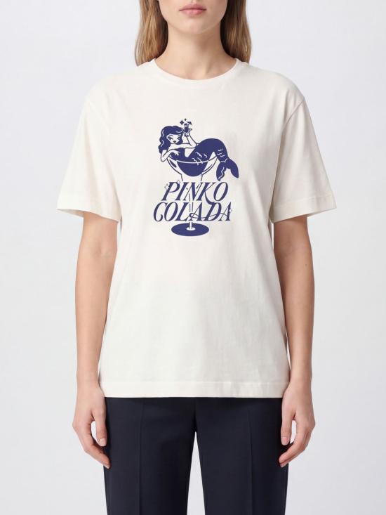 26SS 핑코 반팔 티셔츠 105526A33N ZE1 White
